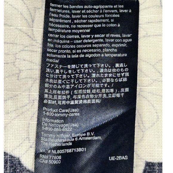 Tommy Hilfiger Blue & White Floral Wrap Dress Sz S/P 100%Cotton, 2-Pockets - Picture 12 of 13